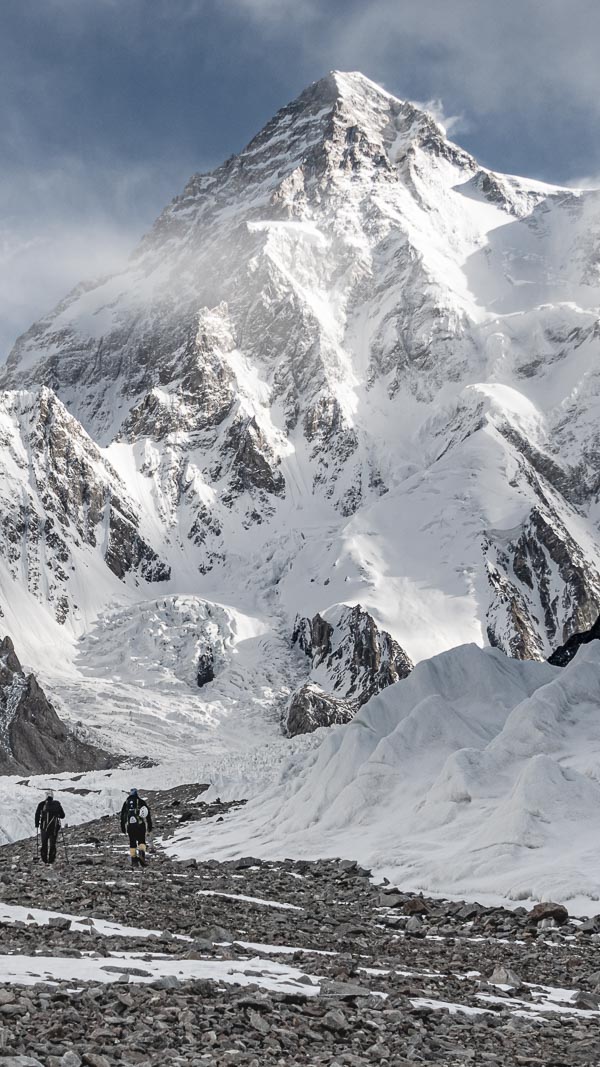 Blick auf den K2, Karakorum, Pakistan